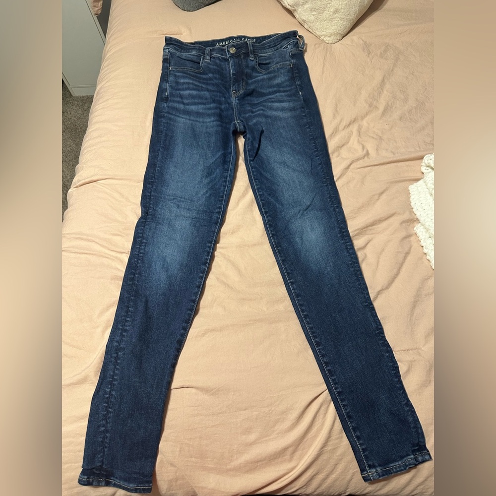 American Eagle Outfitters Dark Blue Skinny Jeans